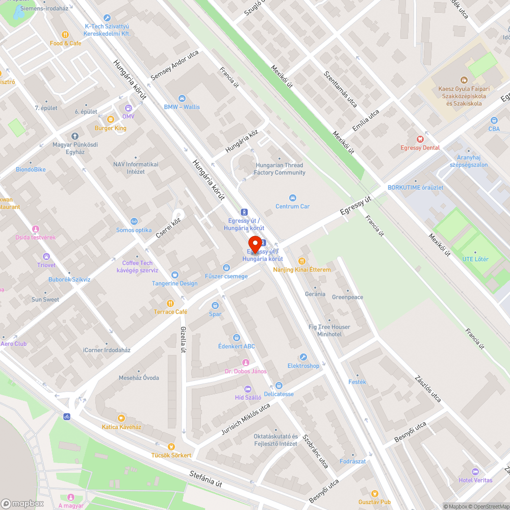 Sérült kuka a villamosmegállóban bejelentés helye