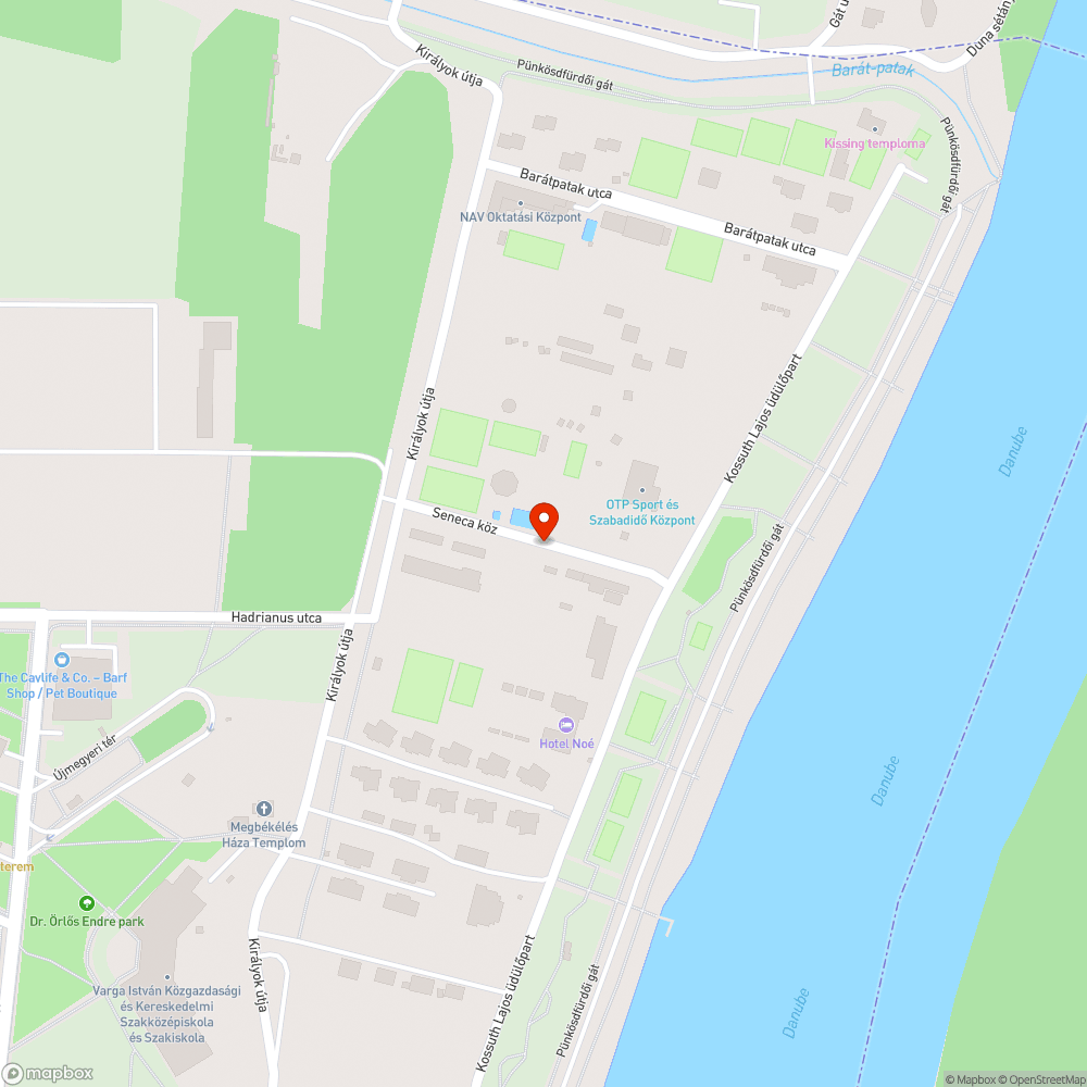 Kátyúk a Seneca köznél bejelentés helye