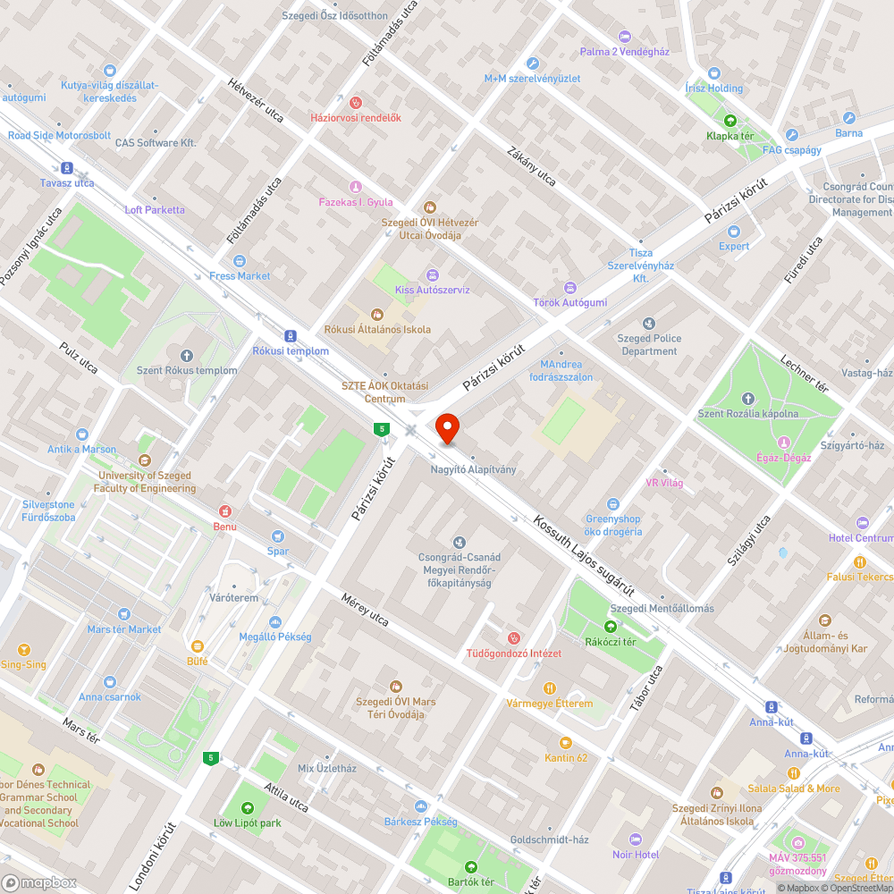 Amorf aknafedél bejelentés helye