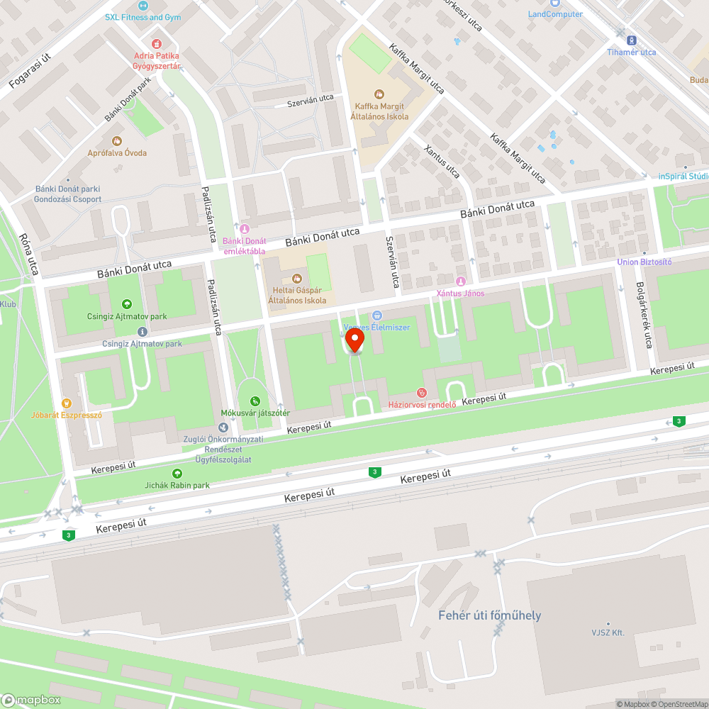 Parkoló használhatatlan az esőben bejelentés helye