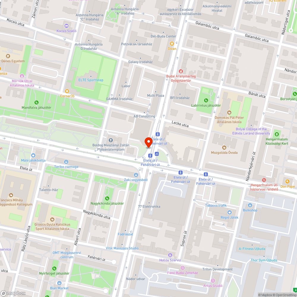 Pocsolya a kerékpárúton bejelentés helye