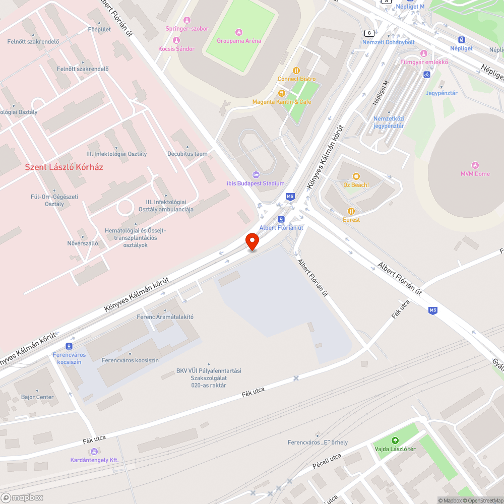 Baleset utáni szemét bejelentés helye