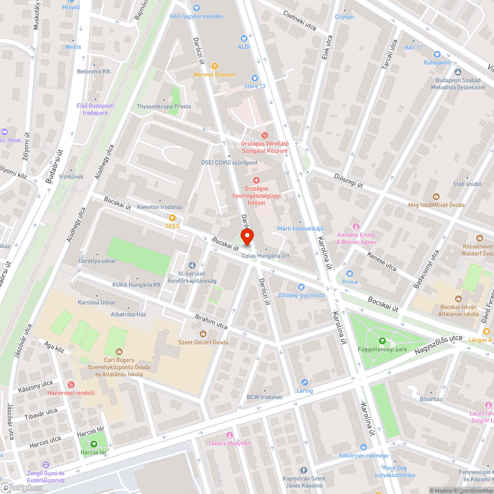 Eldulgult vízelvezető bejelentés helye