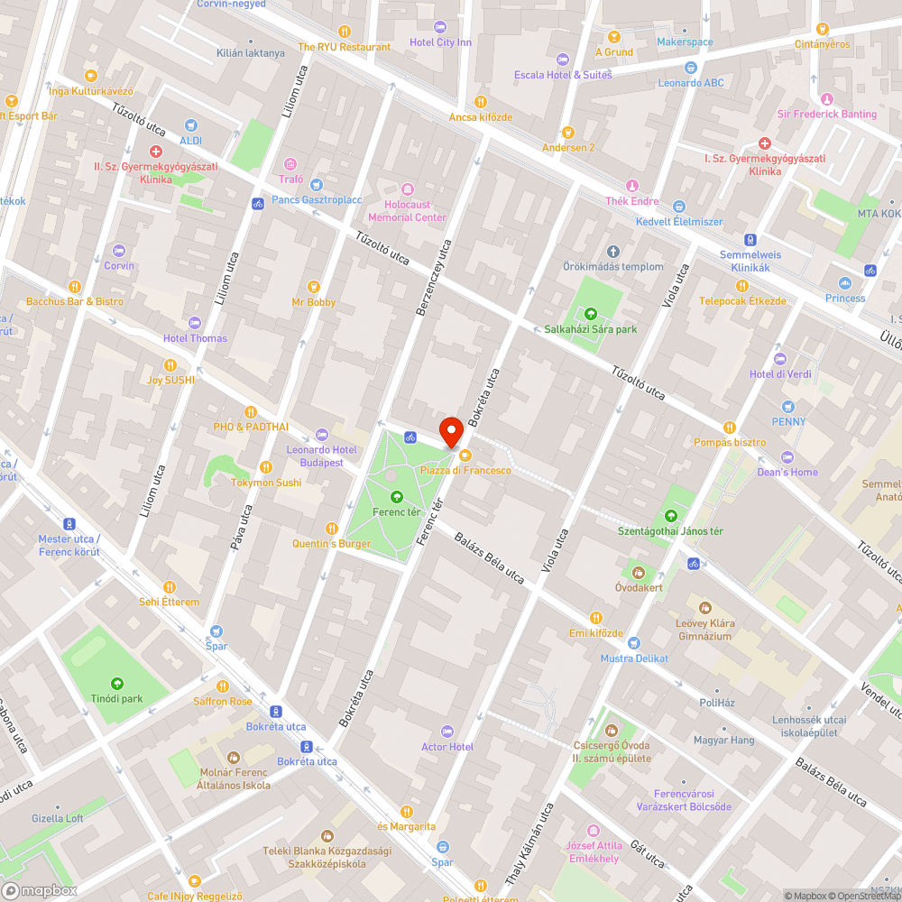 parkolás a Ferenc téren bejelentés helye