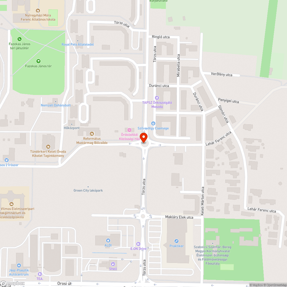 Magas padka bejelentés helye