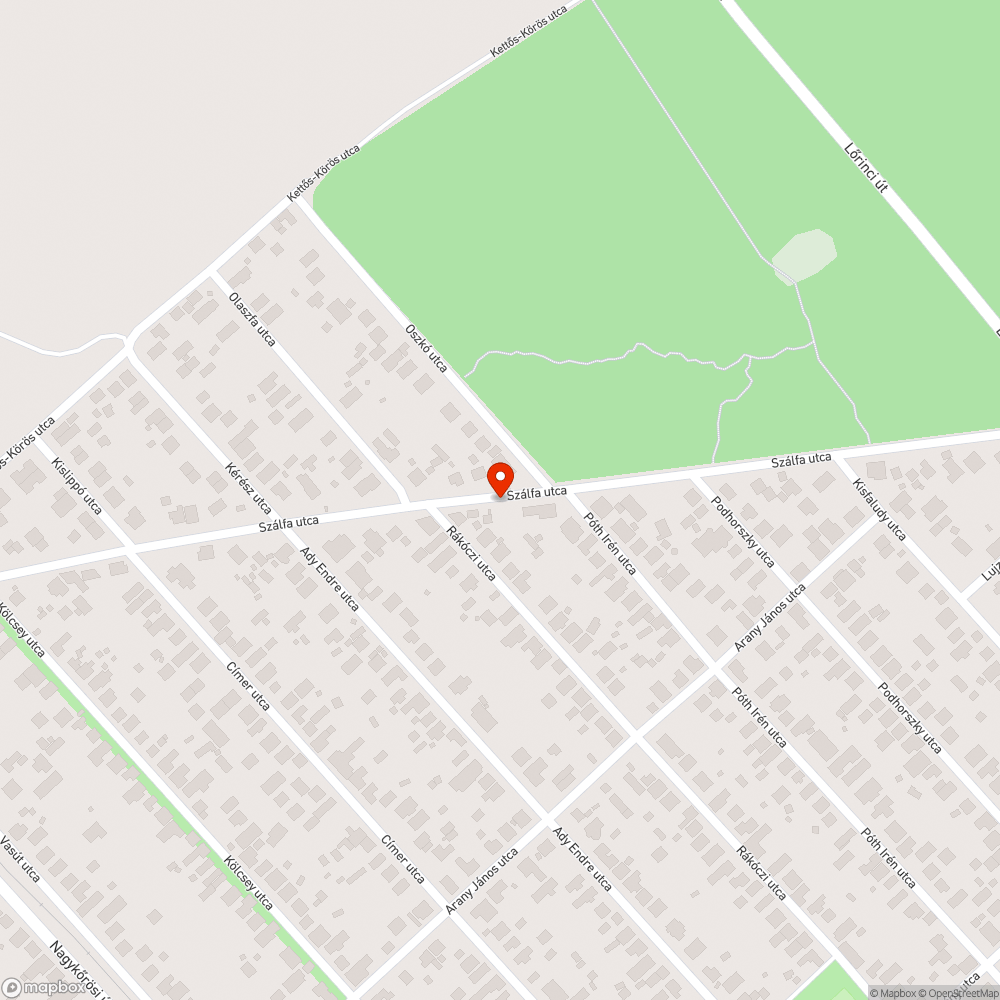 Belógó faágak bejelentés helye