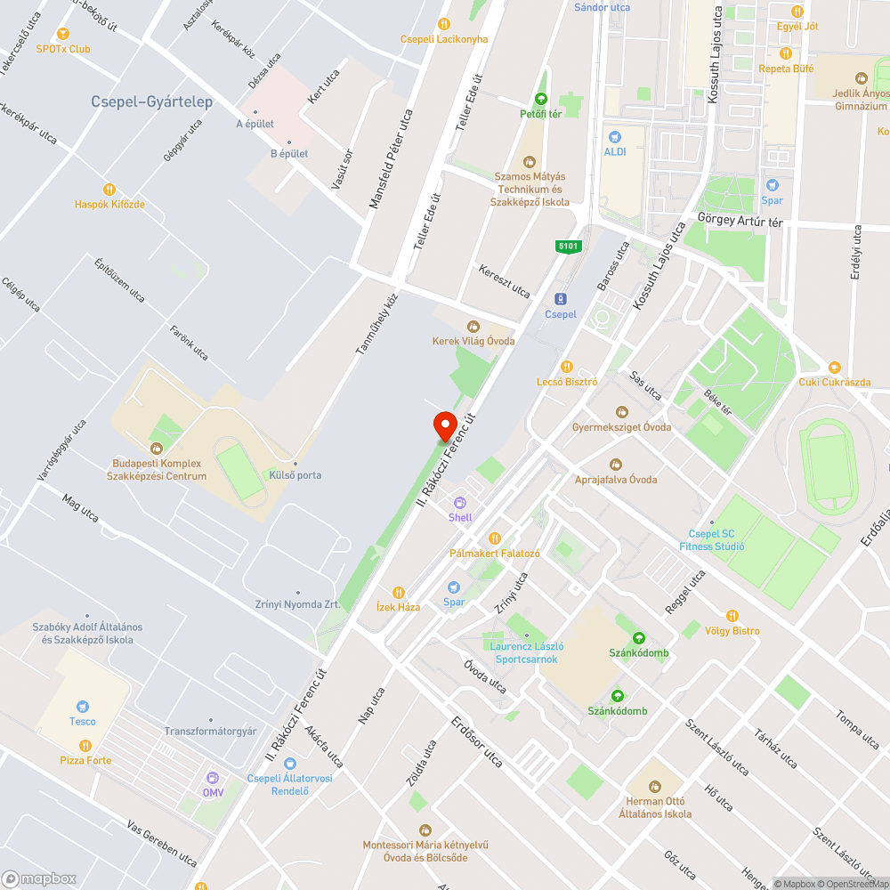 Szemét az út menti ligetben bejelentés helye