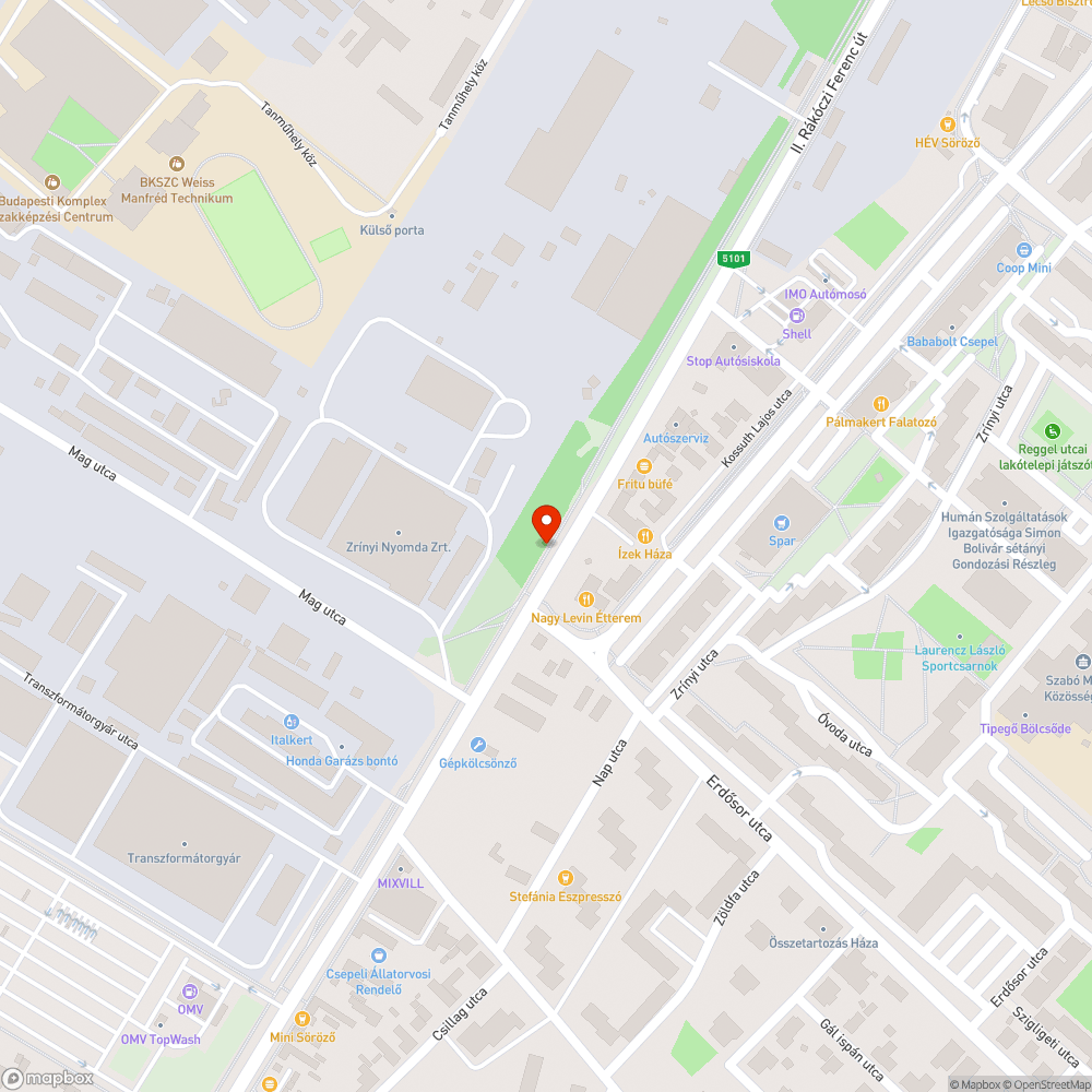 Szemét az út mellett bejelentés helye