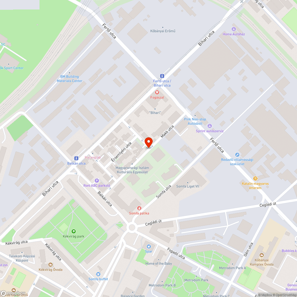 Hiányzó közvilágítás 2 oszlopon bejelentés helye