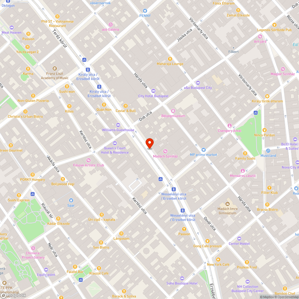 Virárgárusító pavilon bejelentés helye