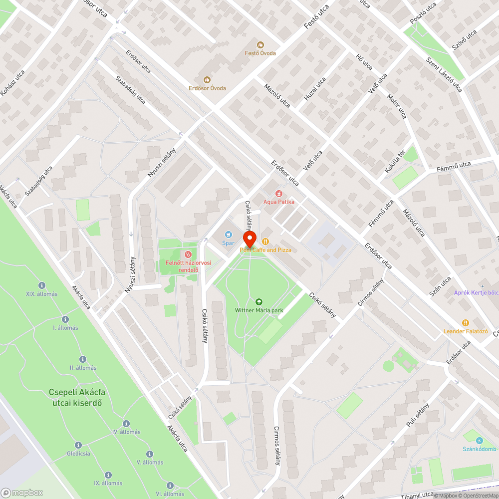 Beszakadt közműakna bejelentés helye