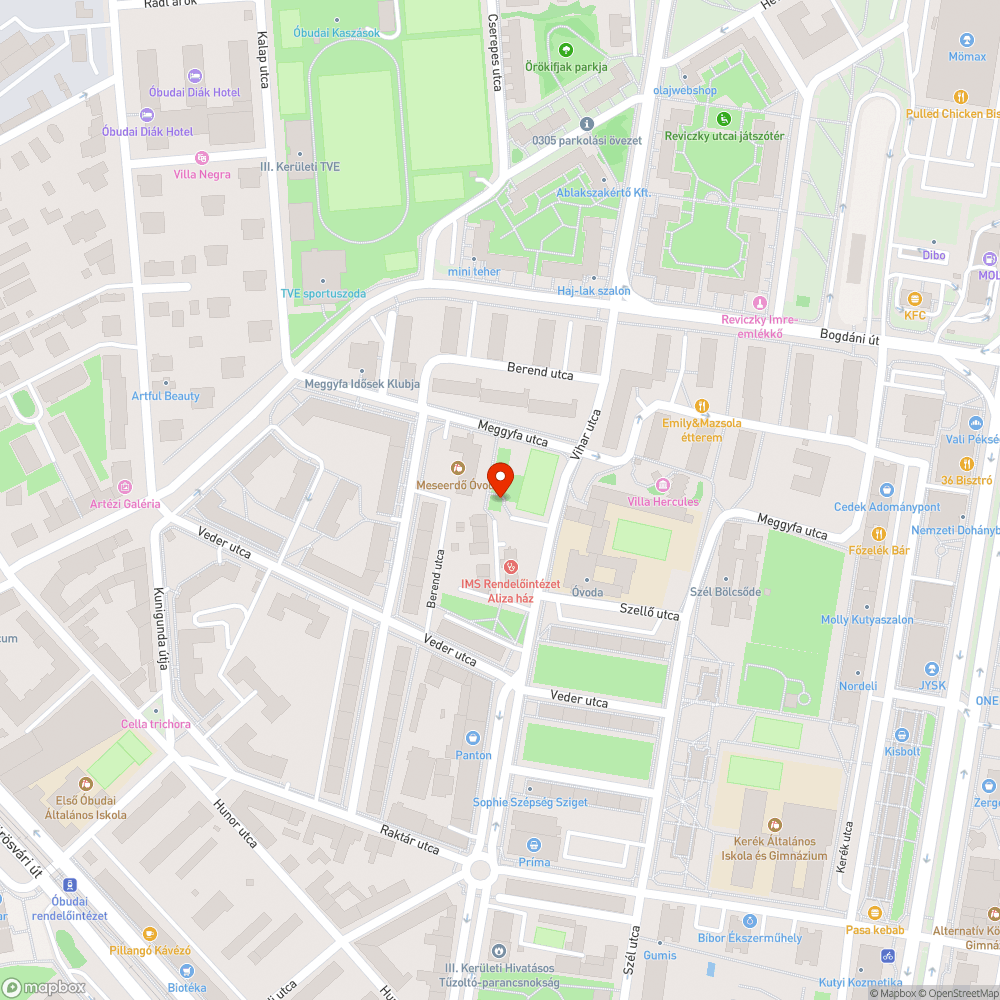 Karbantartást igénylő játszótér bejelentés helye