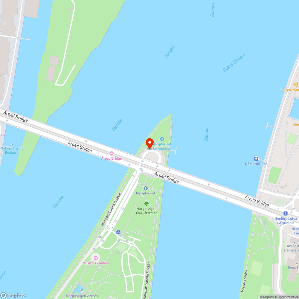 Törött üveg az Árpád hídon a bicikli úton bejelentés helye