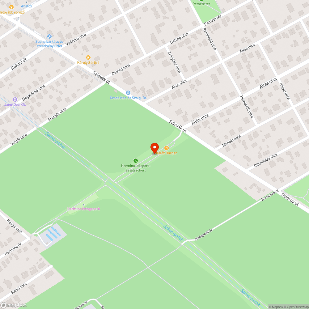 Kiálló fémdarab a játszótéren bejelentés helye