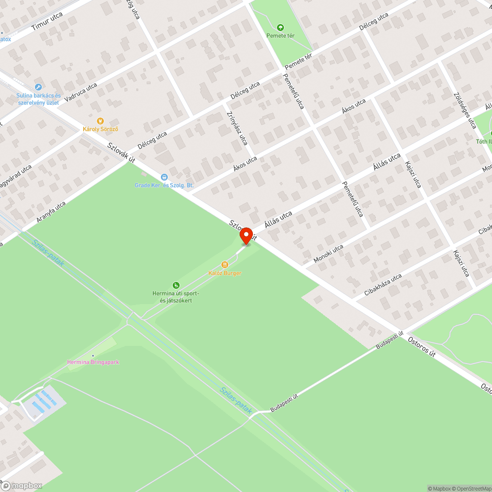 Hiányzó lécek a padból bejelentés helye