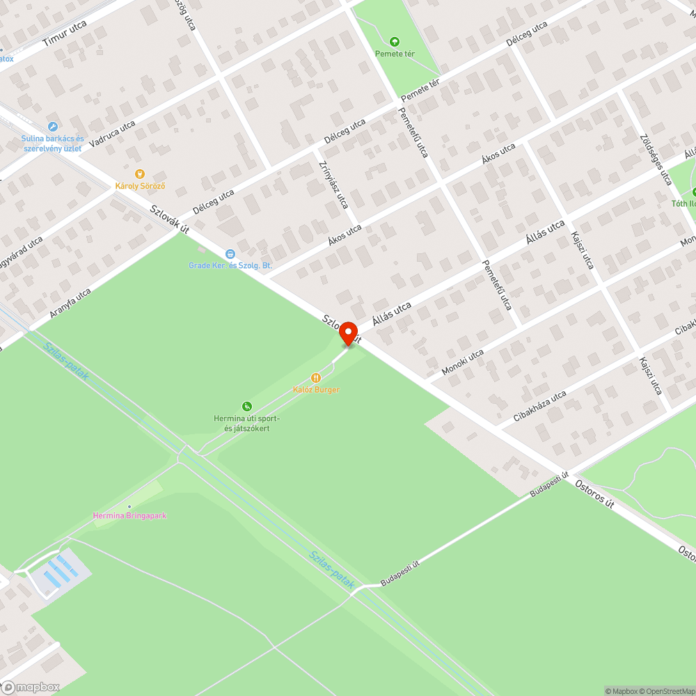 Vandálok által letört facsemeték a játszótéren bejelentés helye