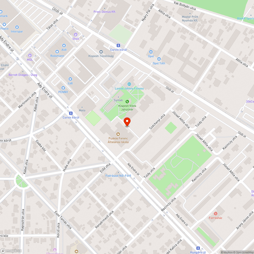 Szemét bejelentés helye