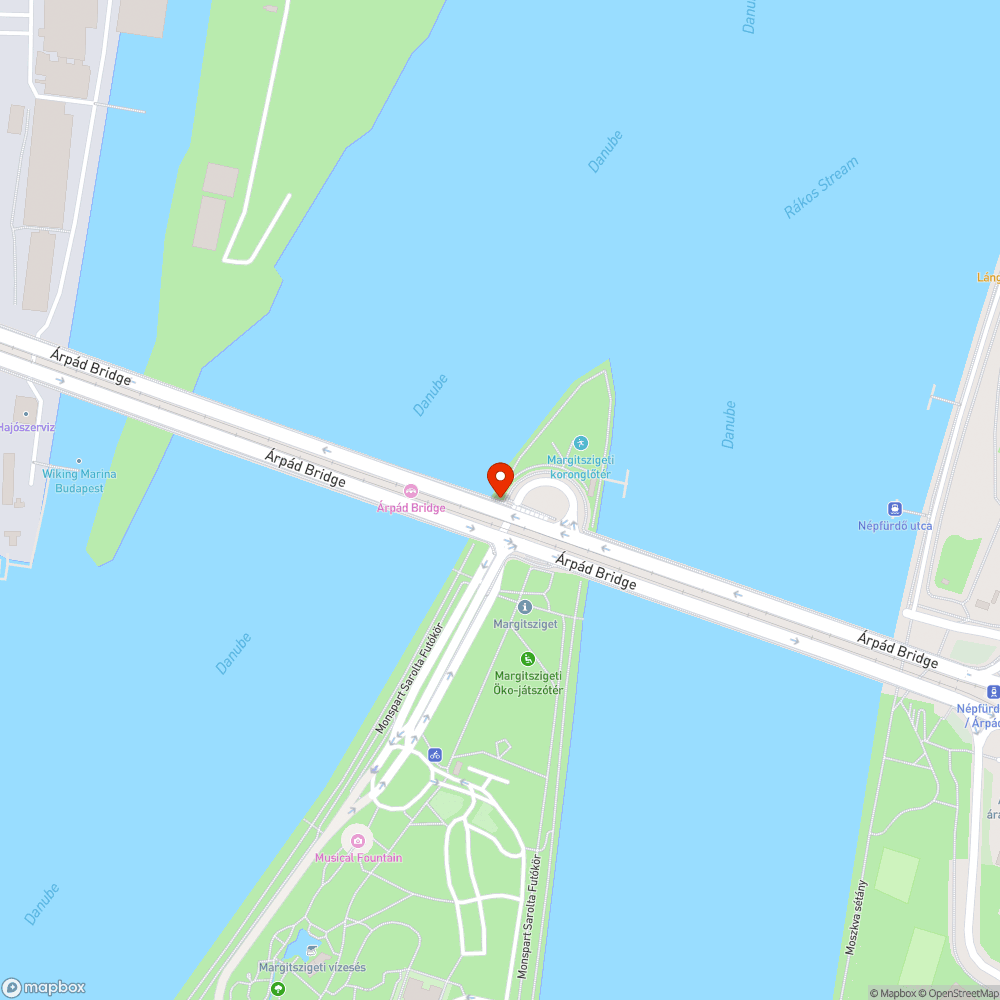 Zászlórúd az Árpád hídon (újabb) bejelentés helye