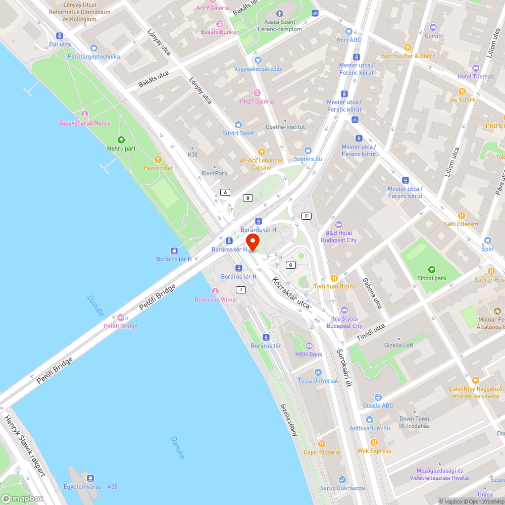 Boráros tér 4-6-os megálló megközelíthetetlen bejelentés helye