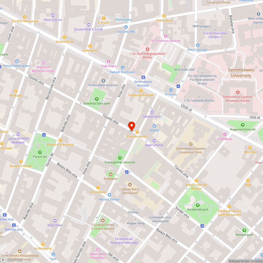 Elhagyott autó a Tűzoltó utcában bejelentés helye