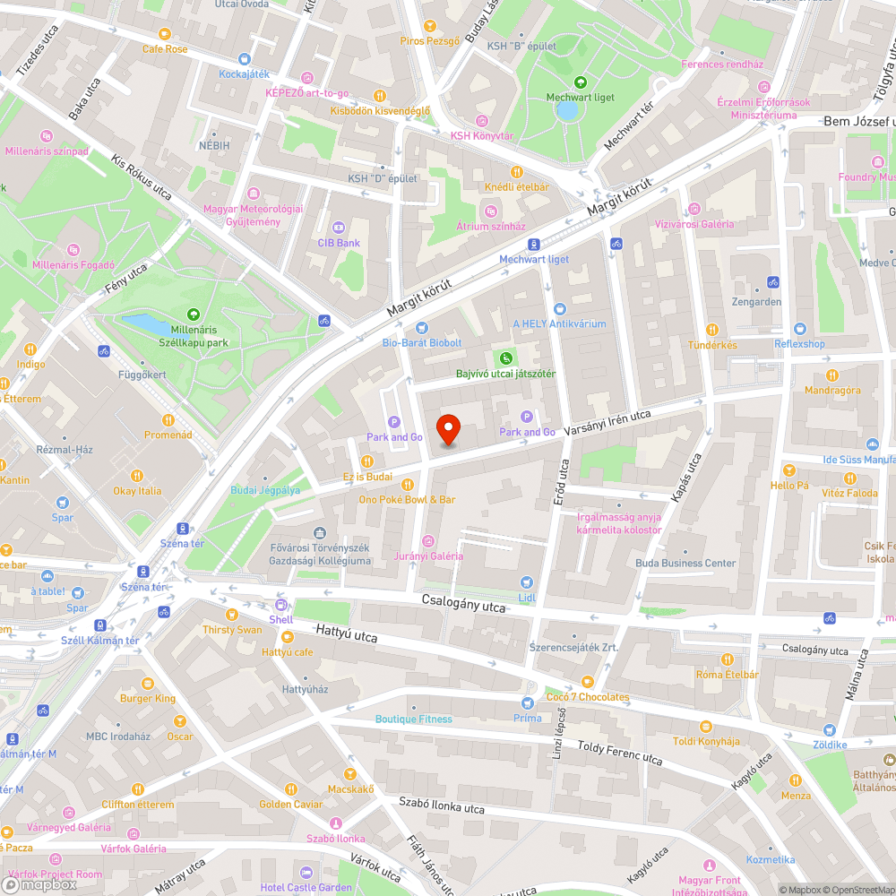 Terasz a kerékpárúton bejelentés helye