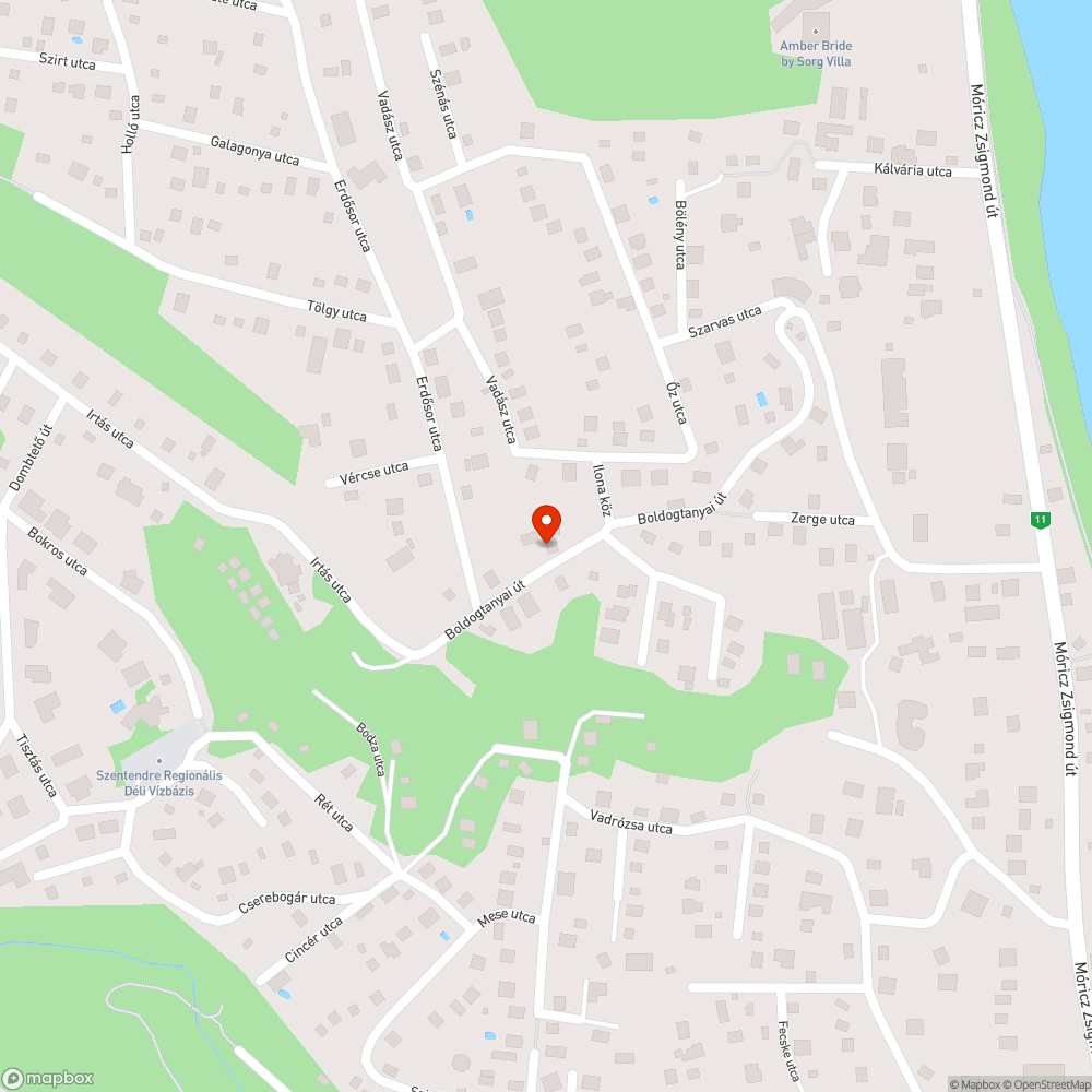 Két lámpa sem világít éjjel a Boldogtanyai úton bejelentés helye