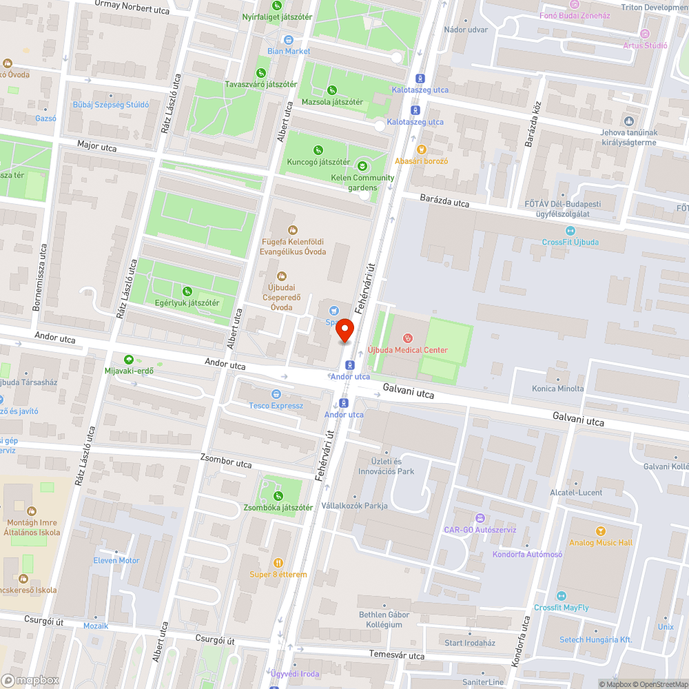 Bezárt pavilonok bejelentés helye