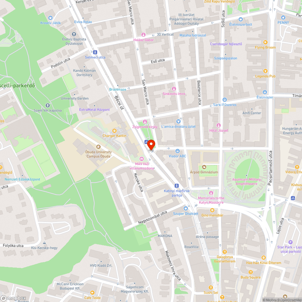 Törmelék a Bécsi úton bejelentés helye