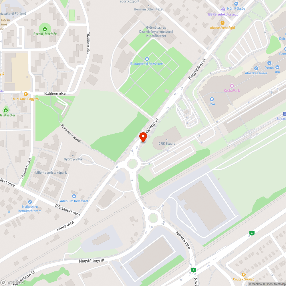 Kiszáradt fák bejelentés helye