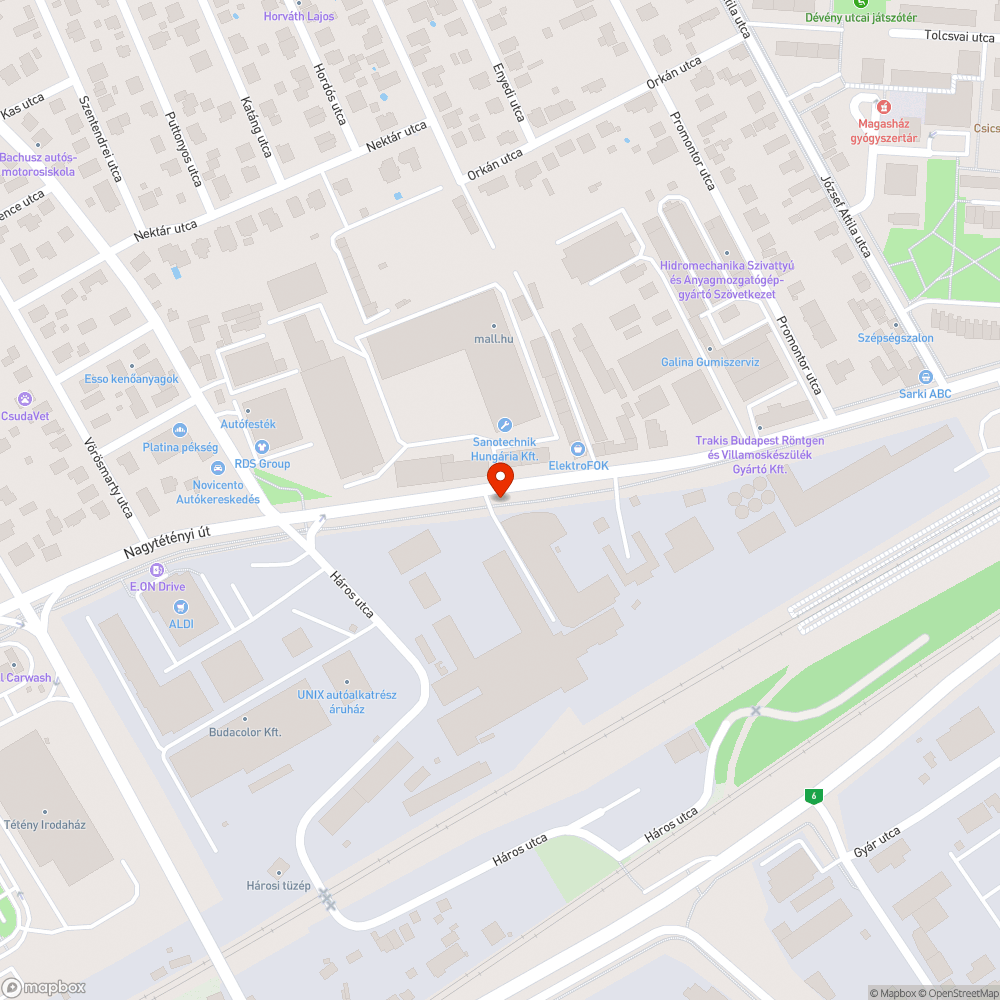 Kiszáradt fák bejelentés helye