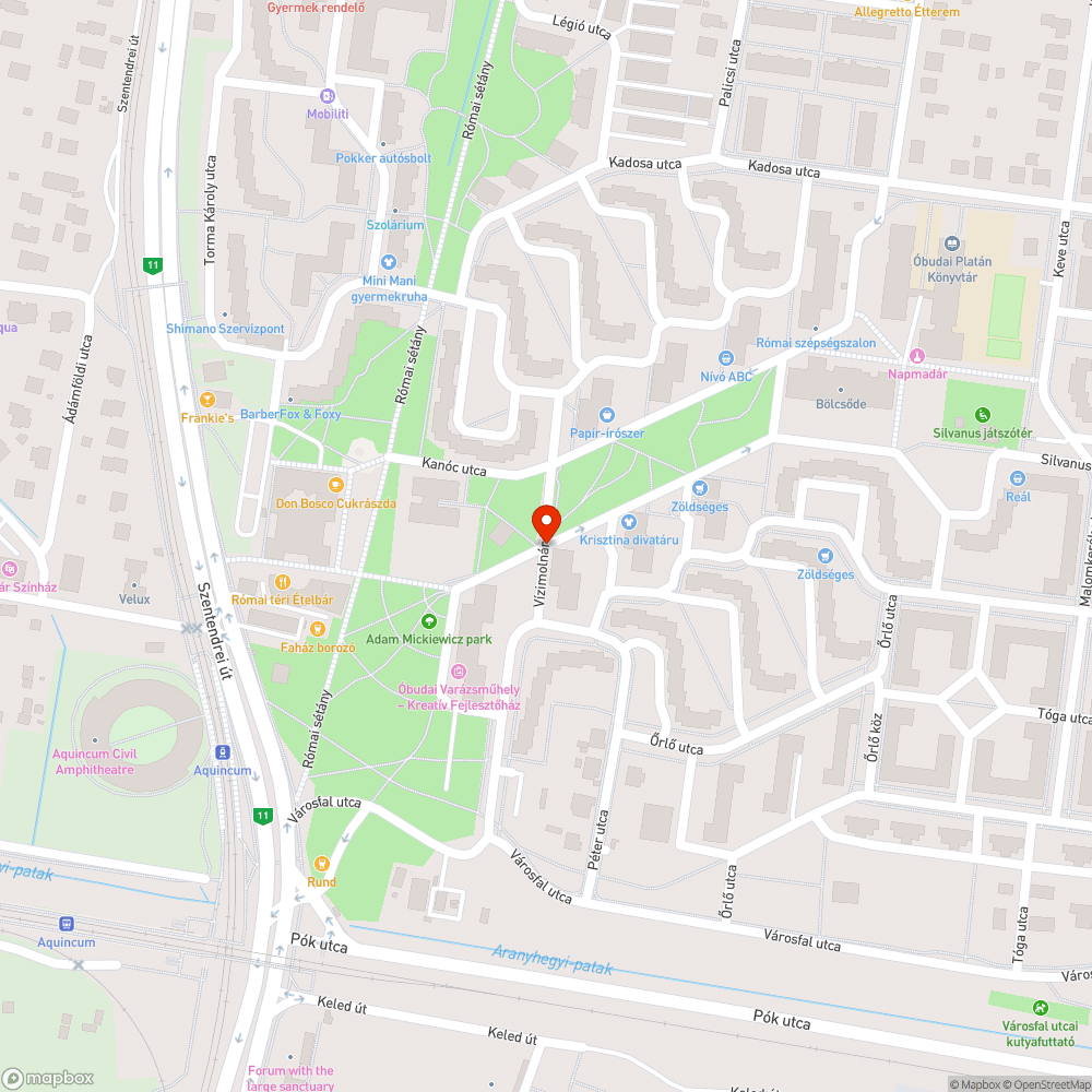 Leszakadt korlát a Vizimolnár utcában bejelentés helye