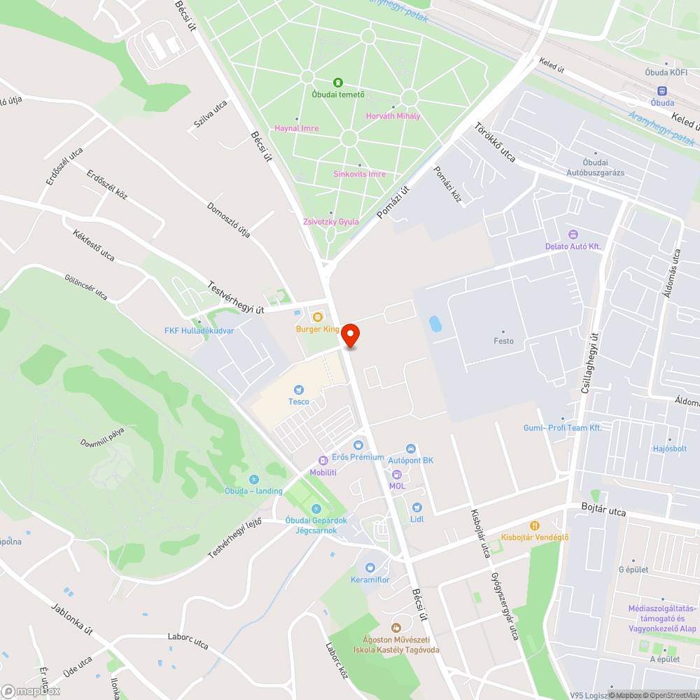 Nem osszehangolt lámpák a Bécsi út külső szakaszán bejelentés helye