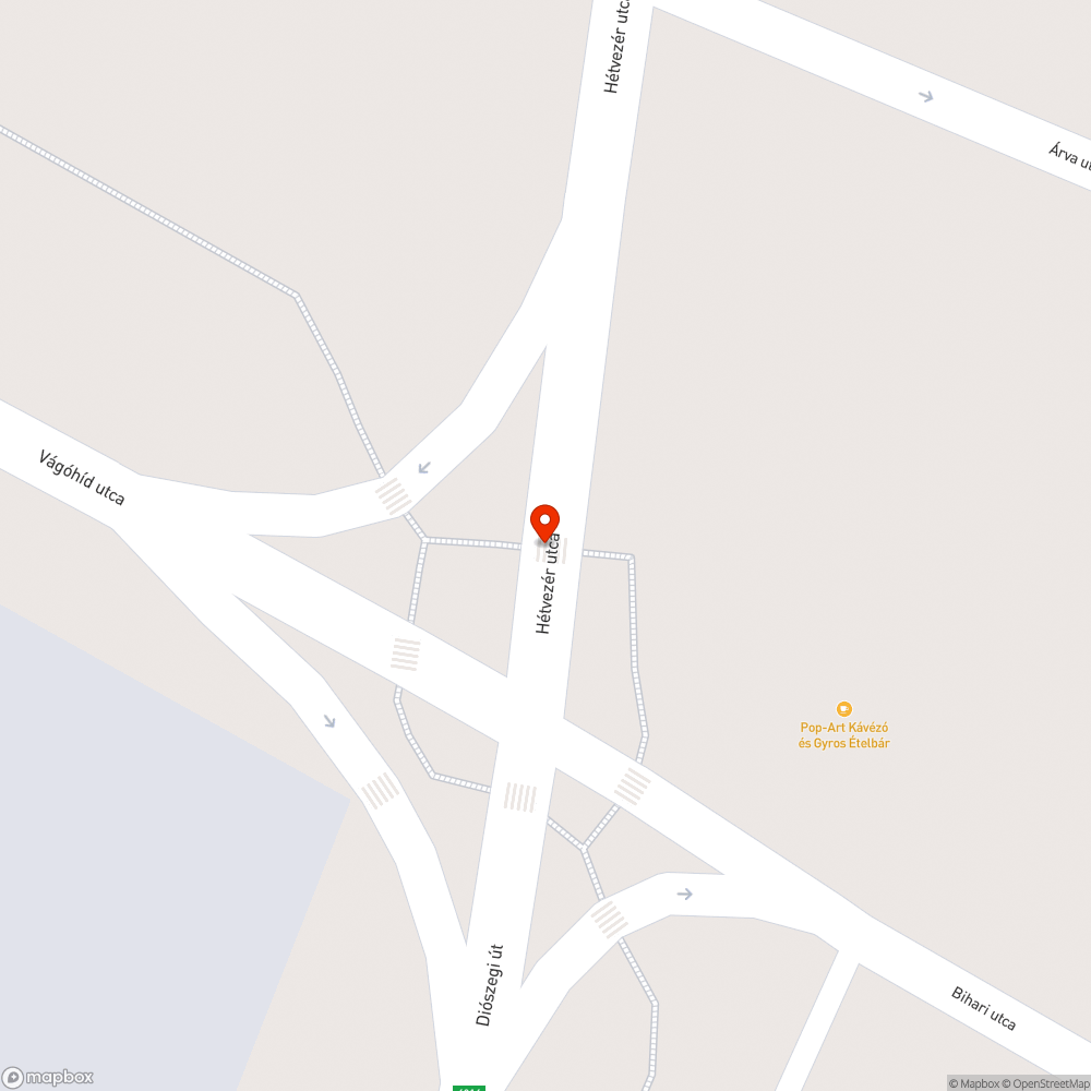 Nyílt aknafedél a zebrán bejelentés helye