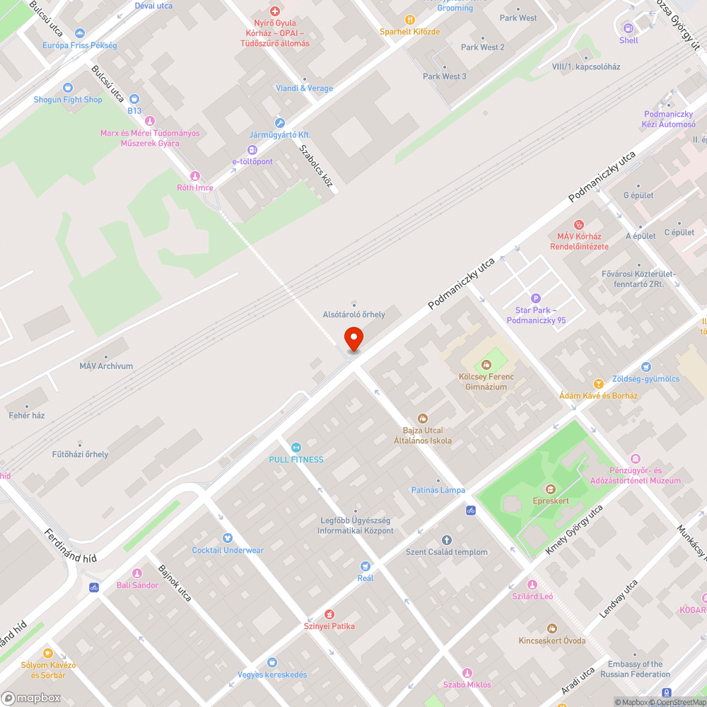 Maga a kátyú bejelentés helye