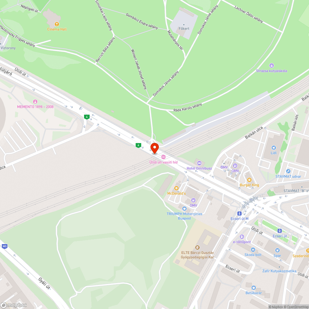 Ocsmány falfirkák az ecseri úti vasúti felüljárón bejelentés helye