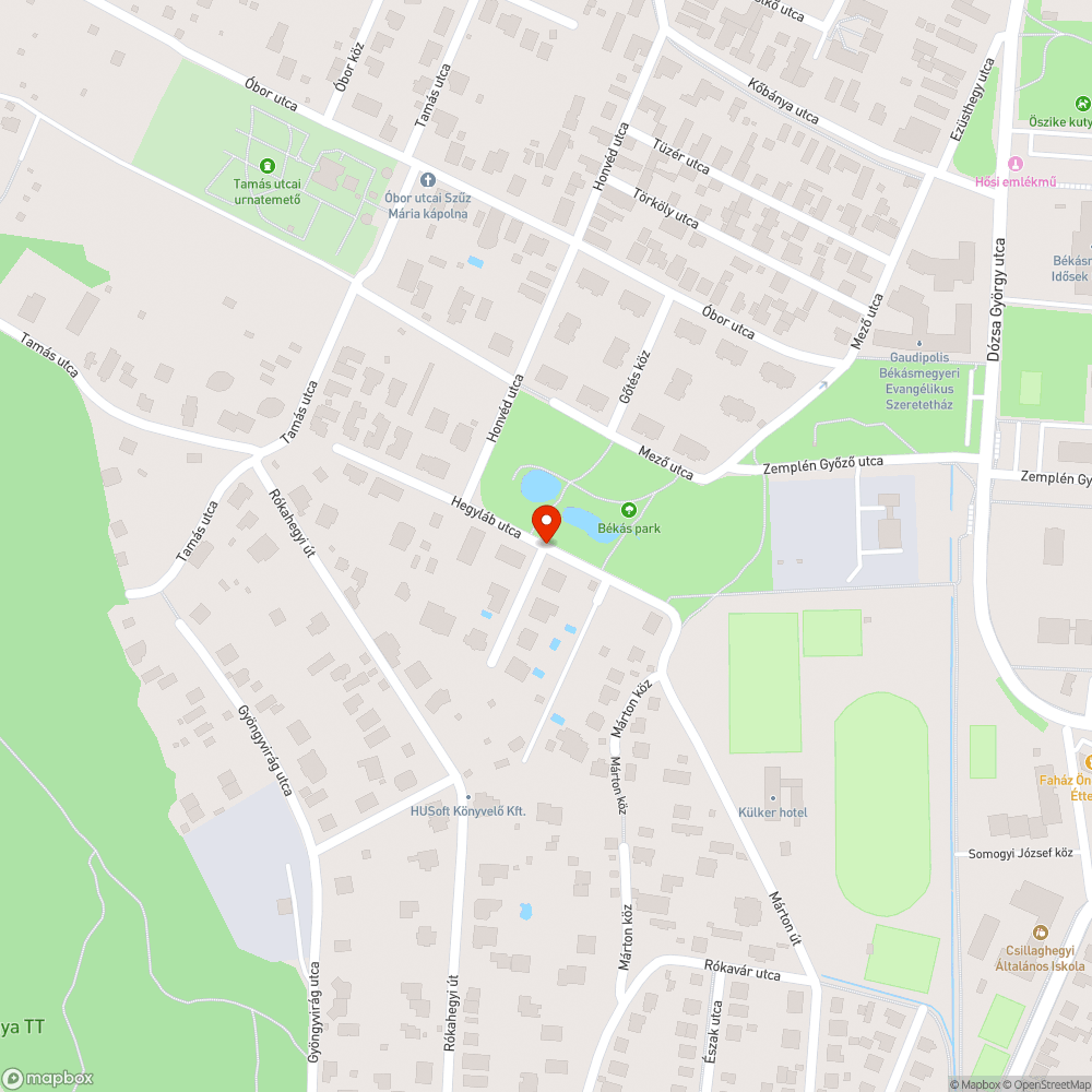 Beszakadt csatornafedél a Hegyláb utcában bejelentés helye