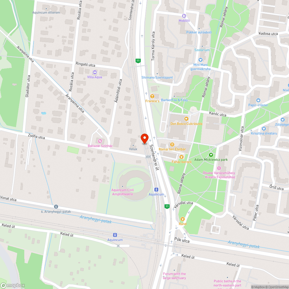 Elhanyagolt a frissen telepített Aquincum hév megálló bejelentés helye