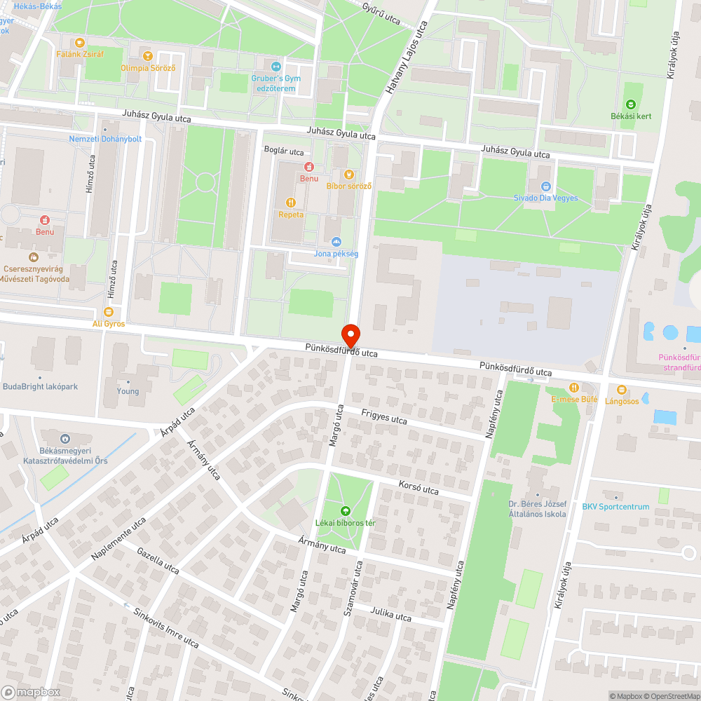 Gyalogos átkelő! bejelentés helye