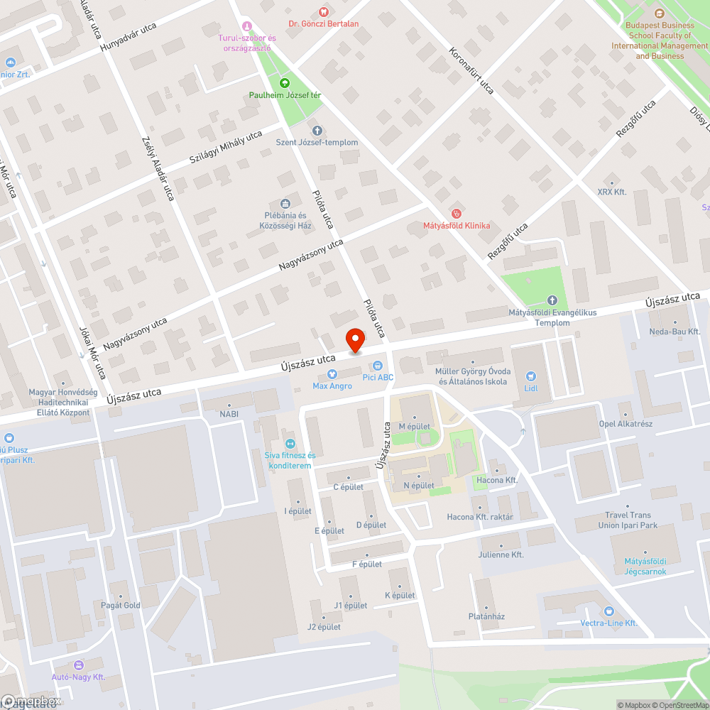 Kerékpársávba belógó ágak (Újszász utca) bejelentés helye