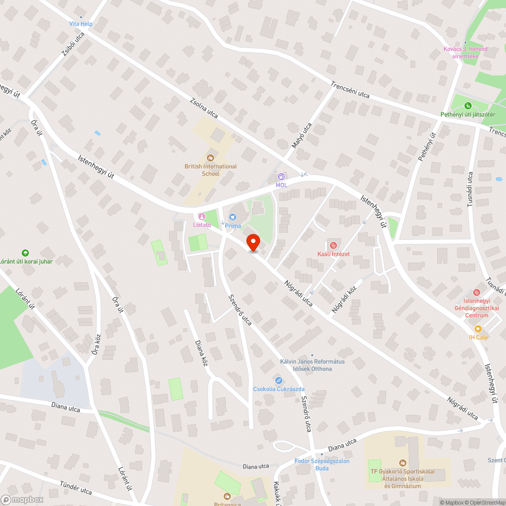 Elhagyott autó bejelentés helye