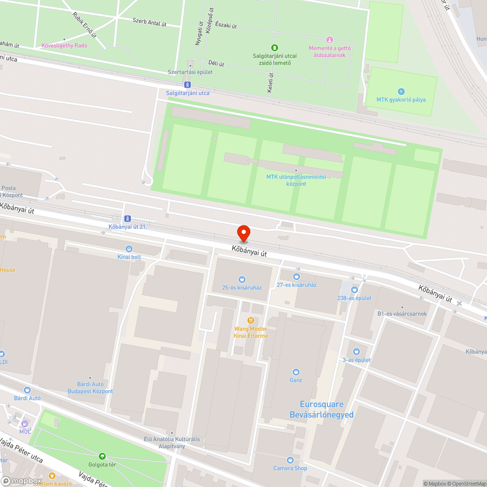 Autógumi a Kőbányain bejelentés helye