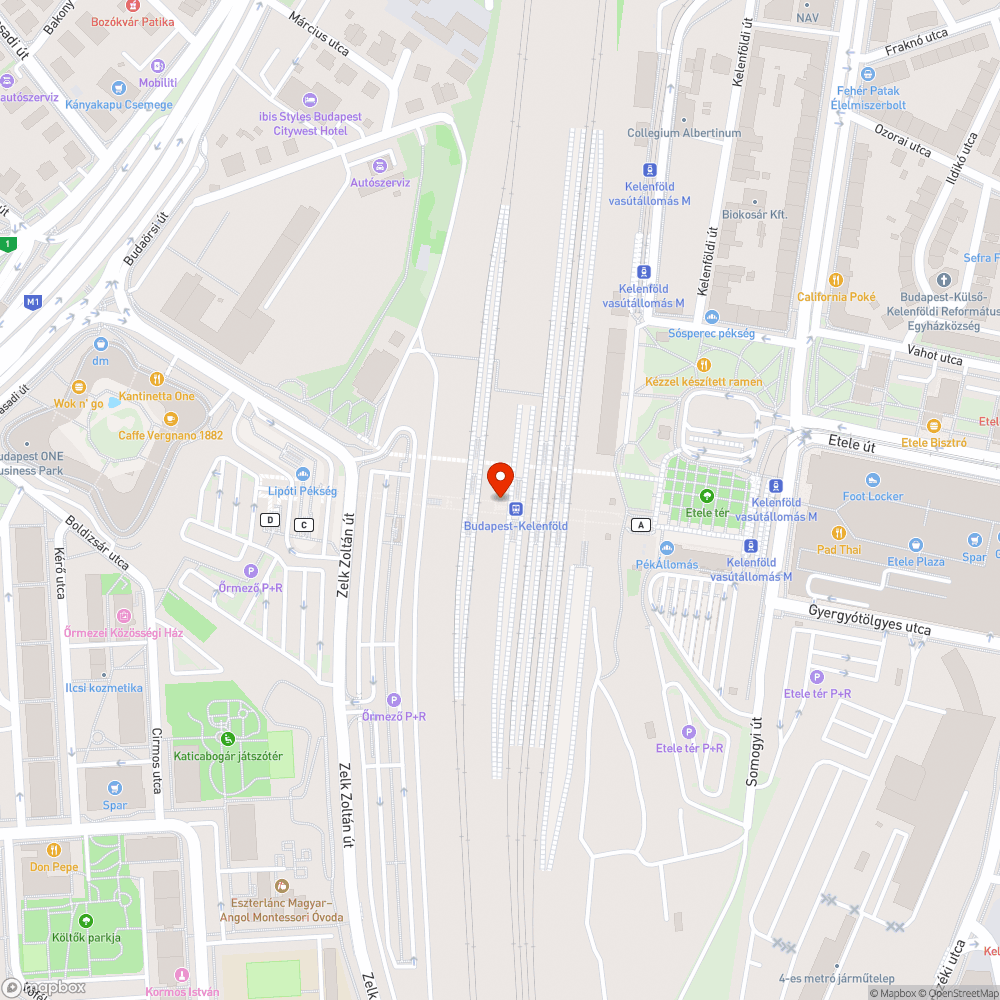 Kelenföldön nem ad ki nemzetközi jegyet az automata bejelentés helye