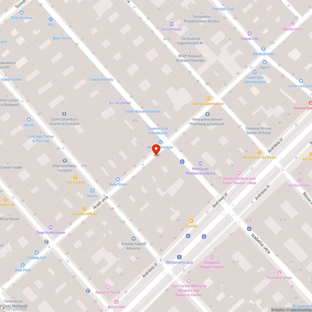 Kezeletlen kátyú bejelentés helye