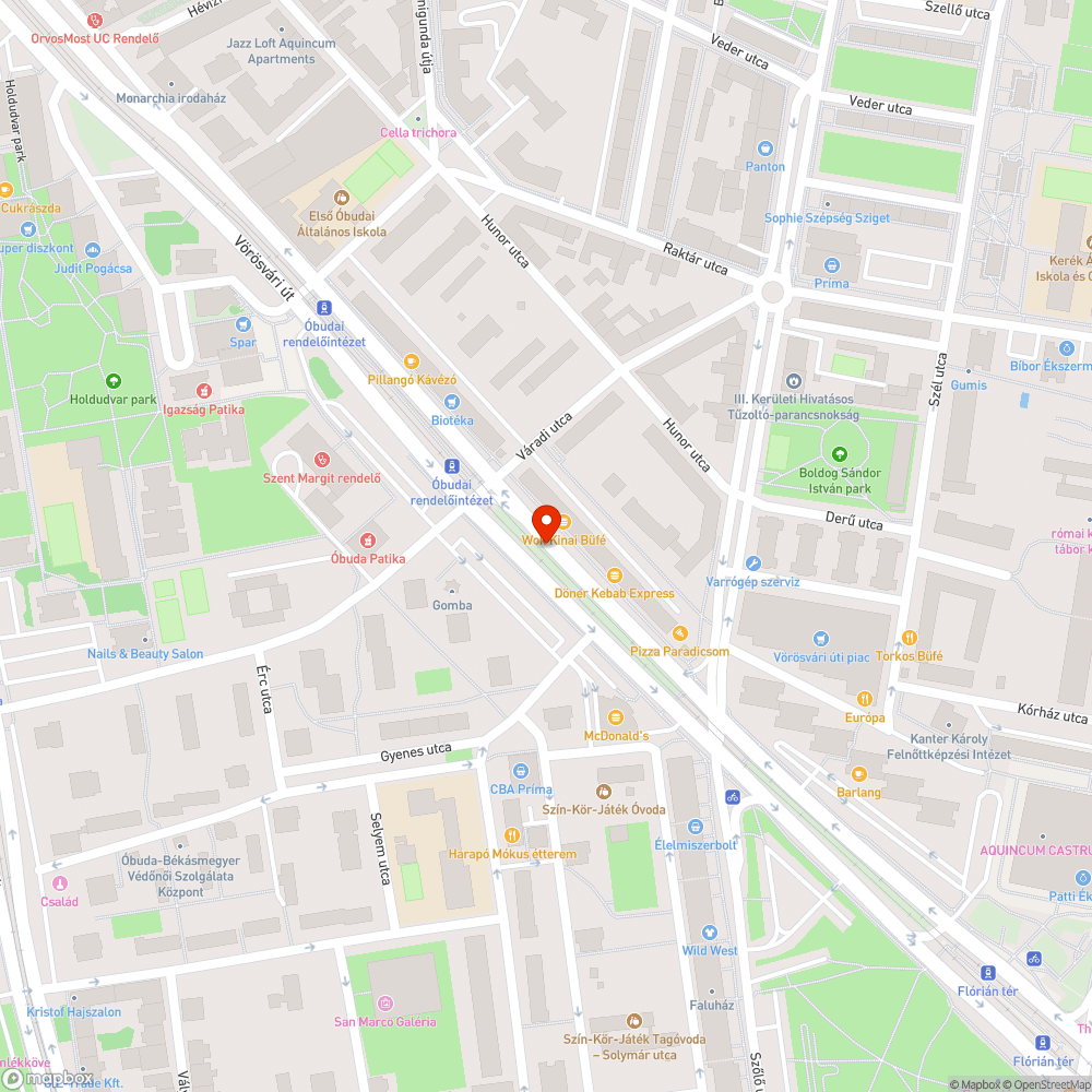 Kiszáradt fű az 1-es villamos mentén (Vörösvári út) bejelentés helye