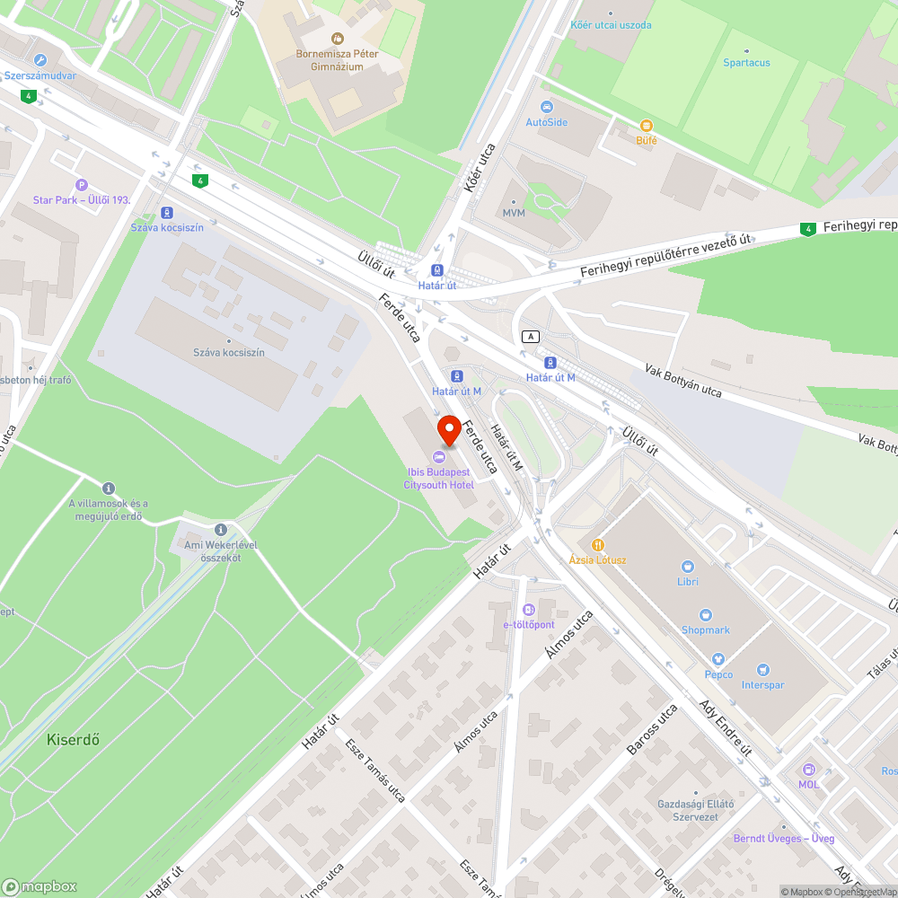 Határ út buszmegálló fürdik a szemétben bejelentés helye