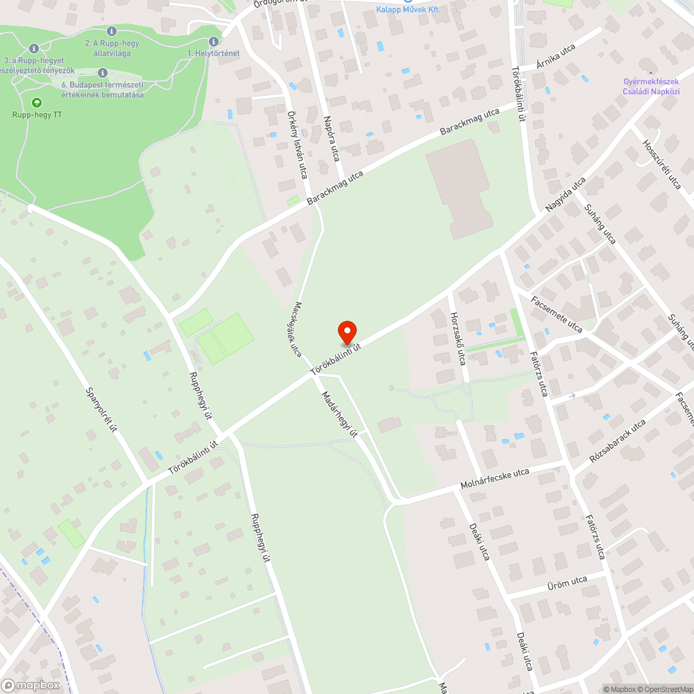 Sittlerakat a 11. kerület és Budaörs határán bejelentés helye