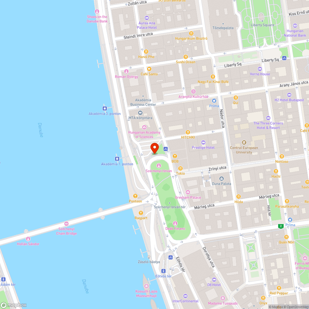 V. kerület Széchenyi István tér megálló -BKK megálló - hiánya bejelentés helye