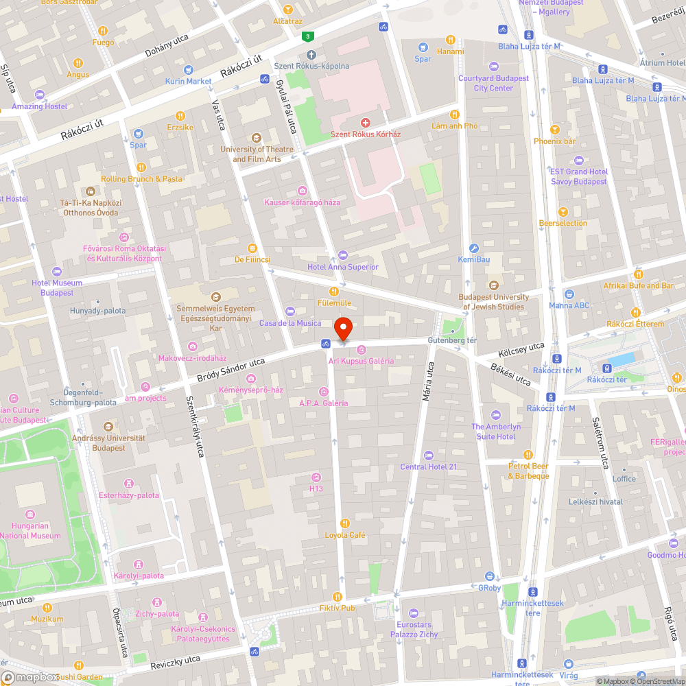 Bródy Horanszky sarok, aszfalthiany bejelentés helye