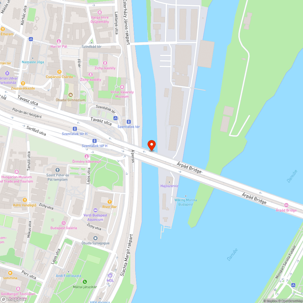 Ennek mi értelme? Bicikli az Árpád híd kellős közepén a bicikliúton bejelentés helye