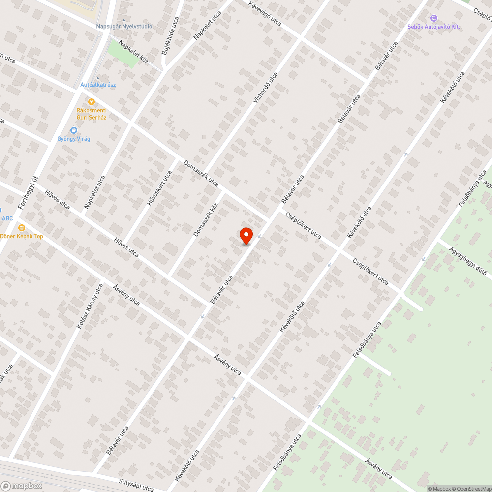 Katasztrófális járda bejelentés helye